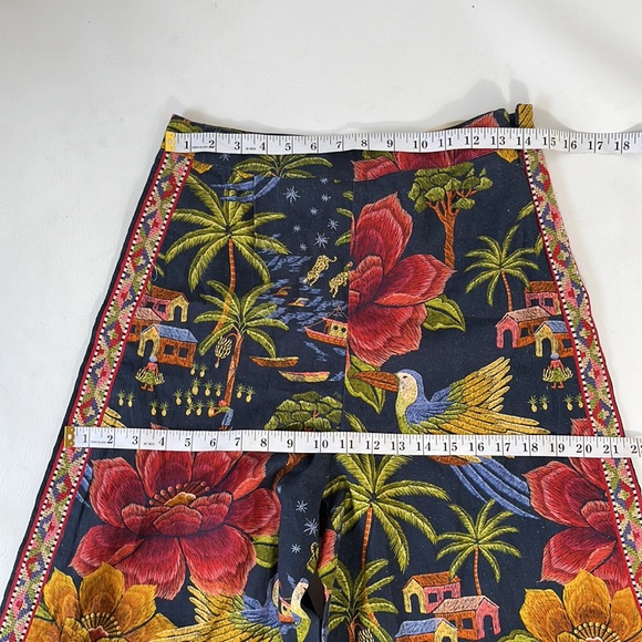 FARM RIO PRINTED WIDE-LEG PANTS SIZE S MULTICOLOR NWT SOLD OUT - Picture 10 of 13